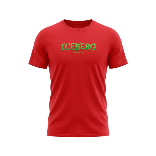 Red Cotton Men T-Shirt