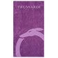 Purple Cotton Men Swim Towel