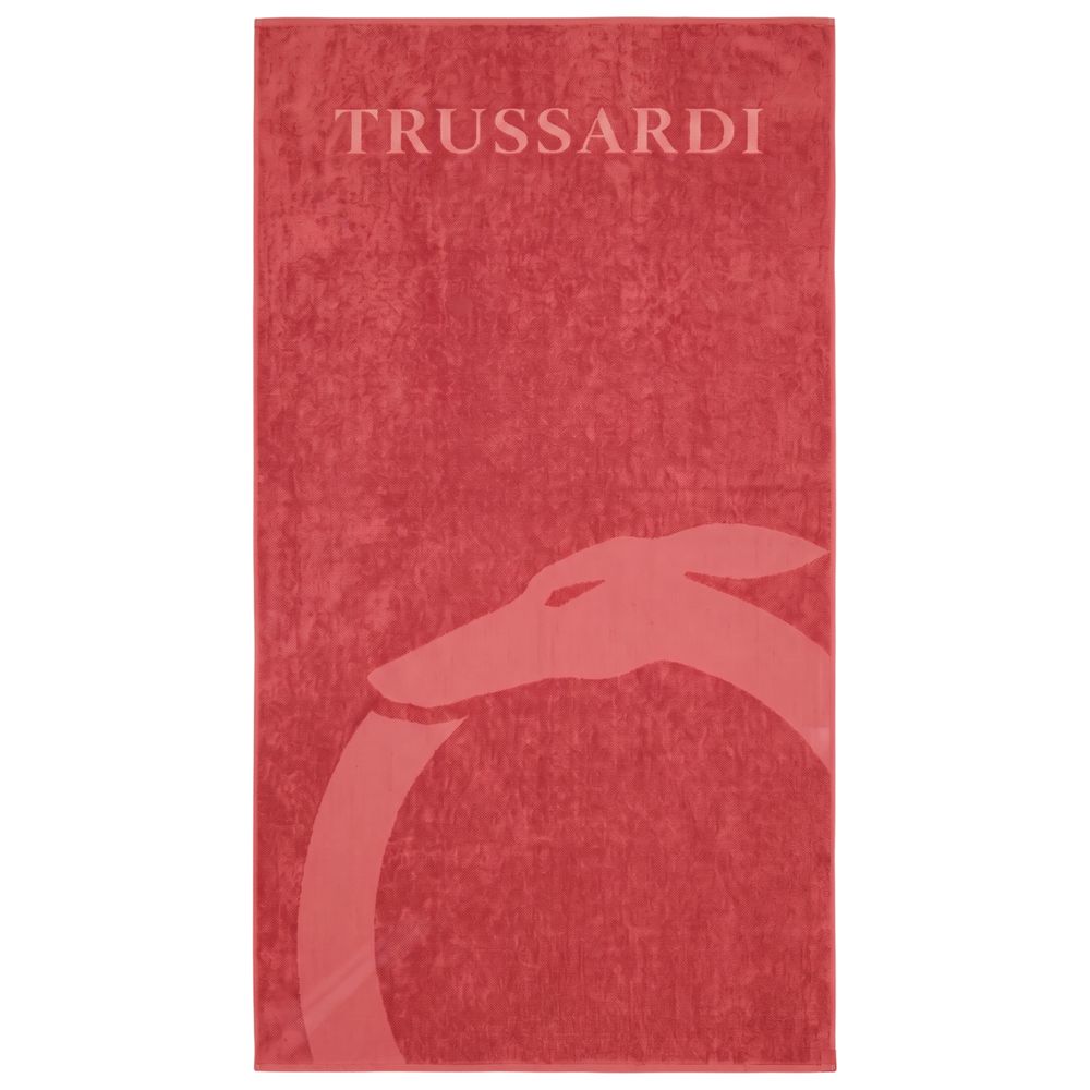 Red Cotton Men Swim Towel