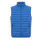 Blue Polyester Men Sleeveless Jacket
