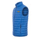 Blue Polyester Men Sleeveless Jacket