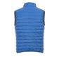 Blue Polyester Men Sleeveless Jacket
