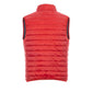 Red Polyester Men's Sleeveless Jacket