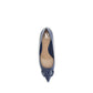 Blue Calf Leather Bos Taurus High Heel Pumps