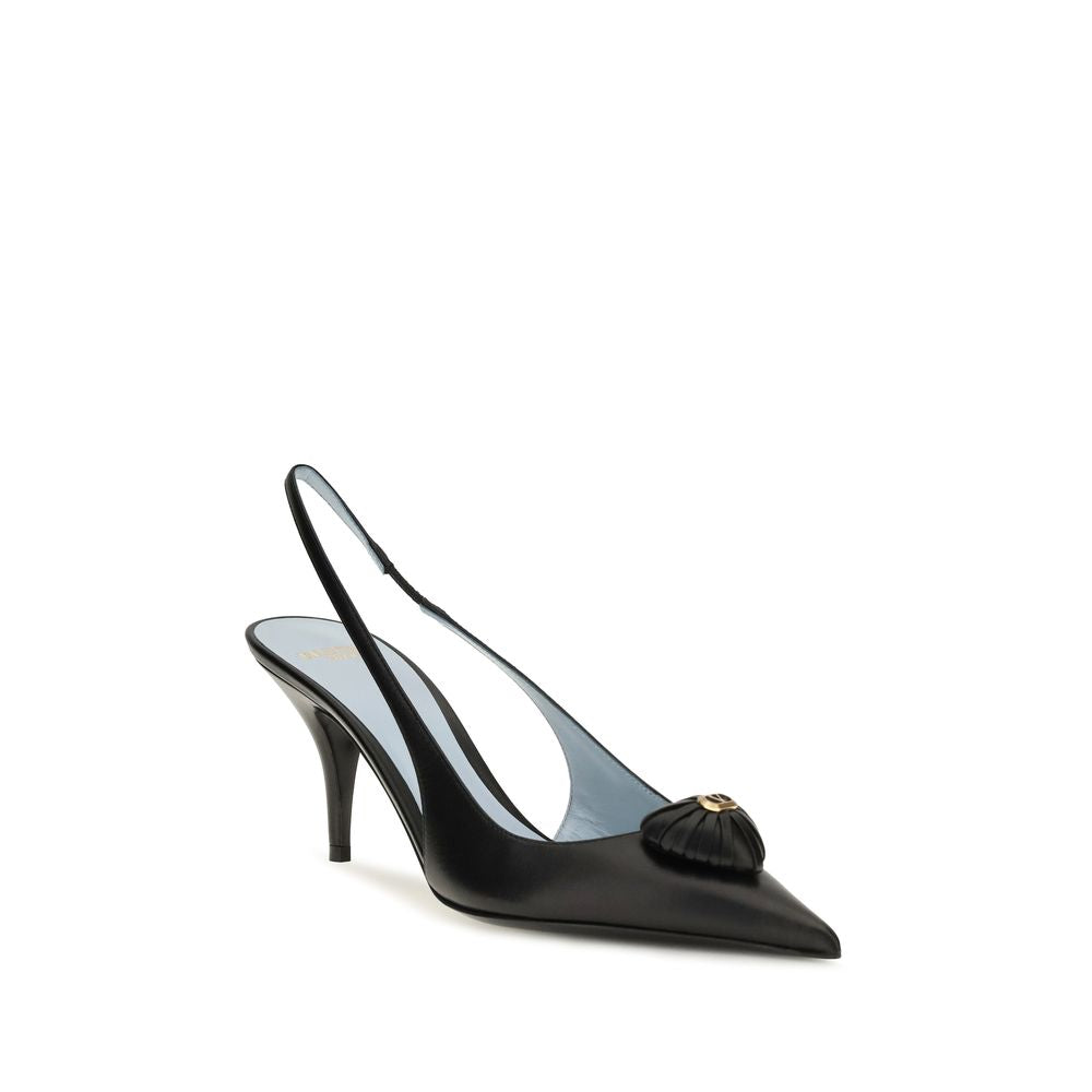 Black Calf Leather Bos Taurus High Heel Pumps