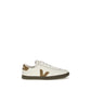 White Calf Leather Bos Taurus Low Top Sneakers