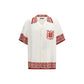 White Silk Pattern Shirt