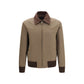 Brown Cotton Full-Length Jacket