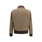Brown Cotton Full-Length Jacket