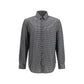 Gray Cotton Pattern Shirt