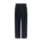 Black Viscose Casual Pants