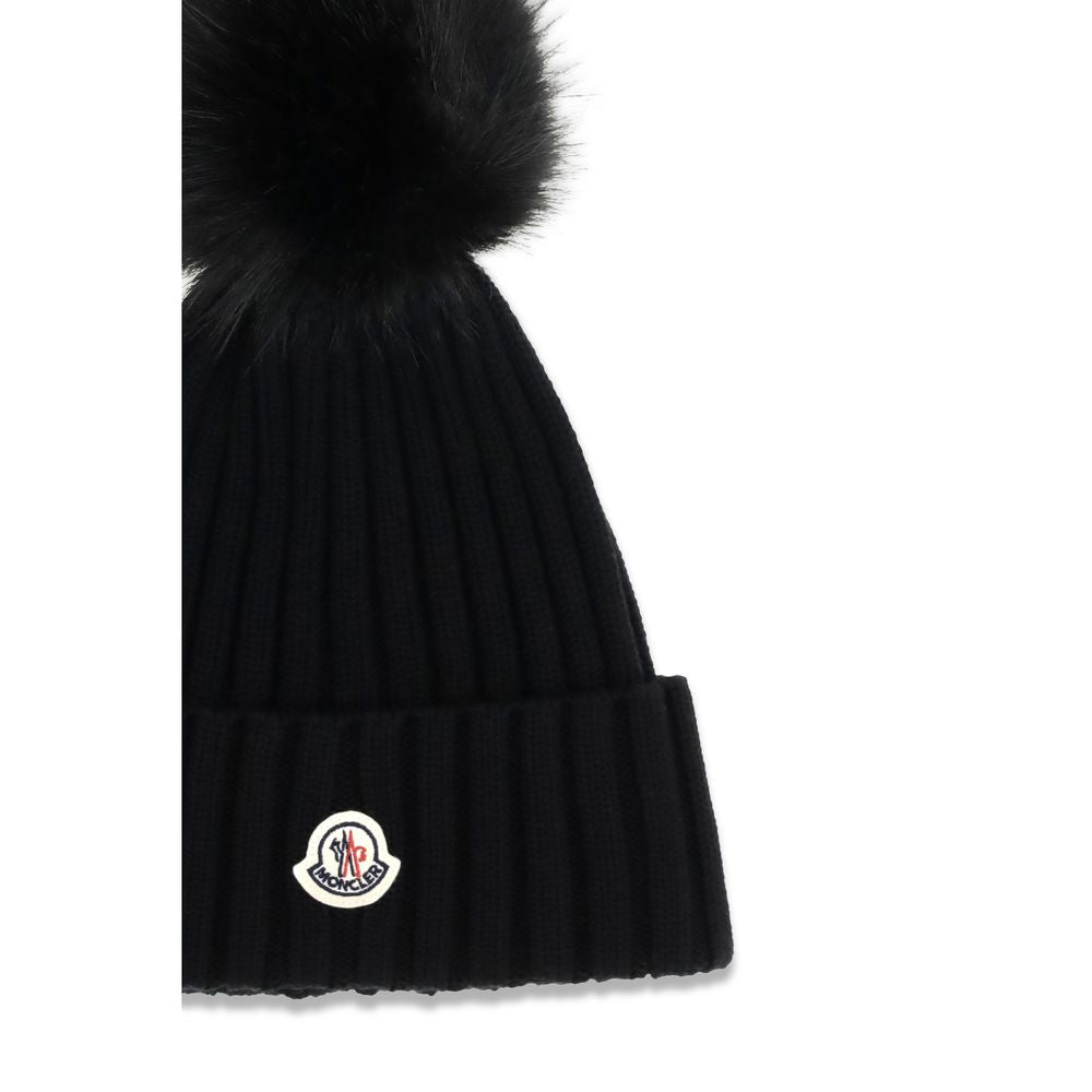 Black Wool Oves Aries Beanie