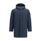 Blue Polyester Coat