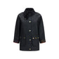 Black Cotton Full-Length Jacket