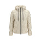 Beige Nylon Full-Length Jacket