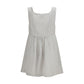 White Linen Casual Dress
