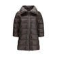 Gray Polyester Full-Length Jacket