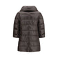 Gray Polyester Full-Length Jacket