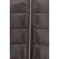 Gray Polyester Full-Length Jacket