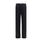 Black Cotton Flared Jeans