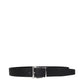 Black Leather Regular Belt