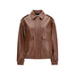 Brown Lamb Ovis Aries Aries Full-Length Jacket