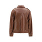 Brown Lamb Ovis Aries Aries Full-Length Jacket