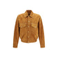 Brown Lamb Ovis Aries Leather Jacket