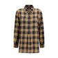 Beige Viscose Pattern Shirt