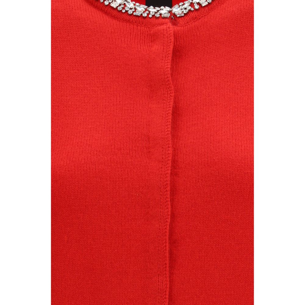 Red Wool Oves Aries Cardigan