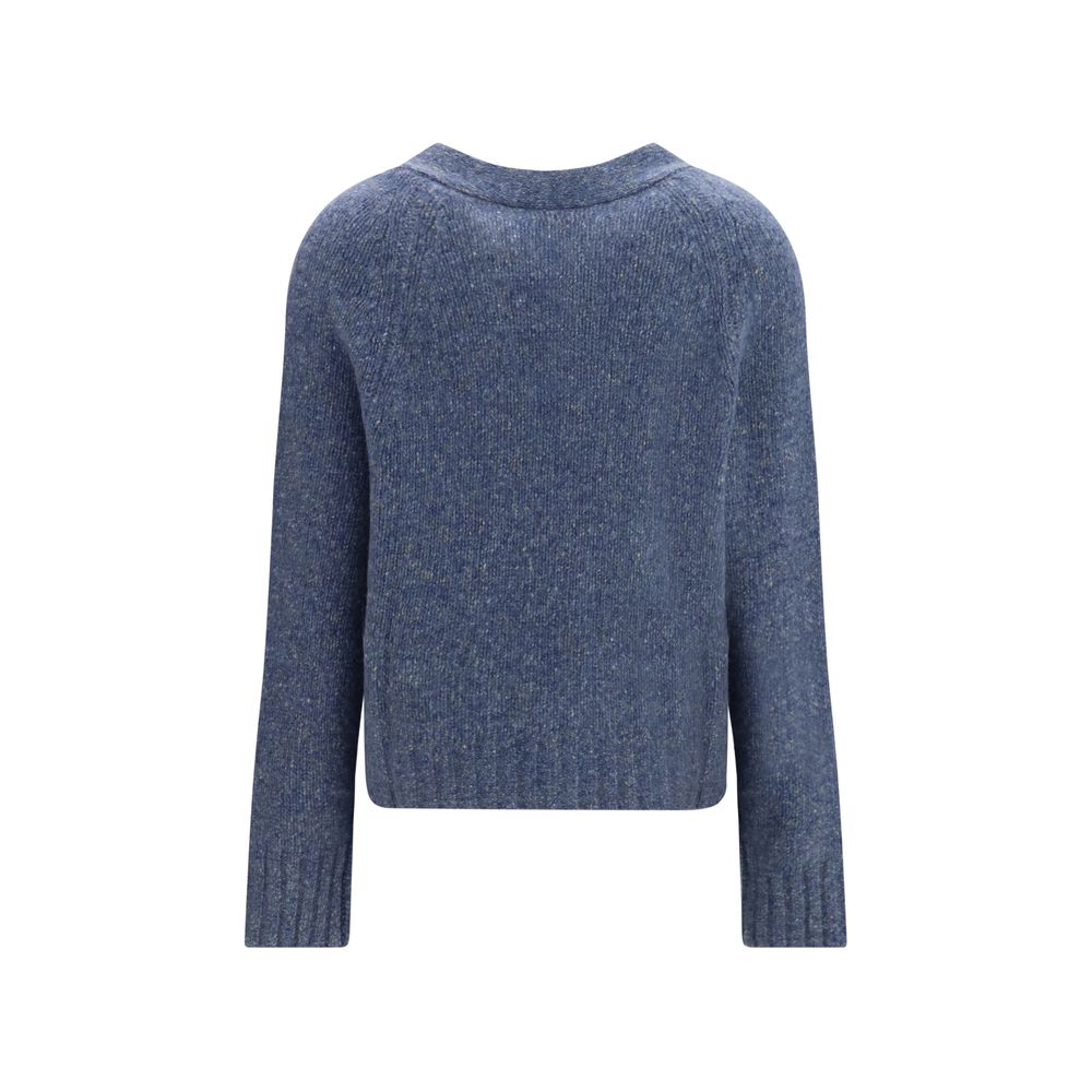 Blue Cashmere Cardigan