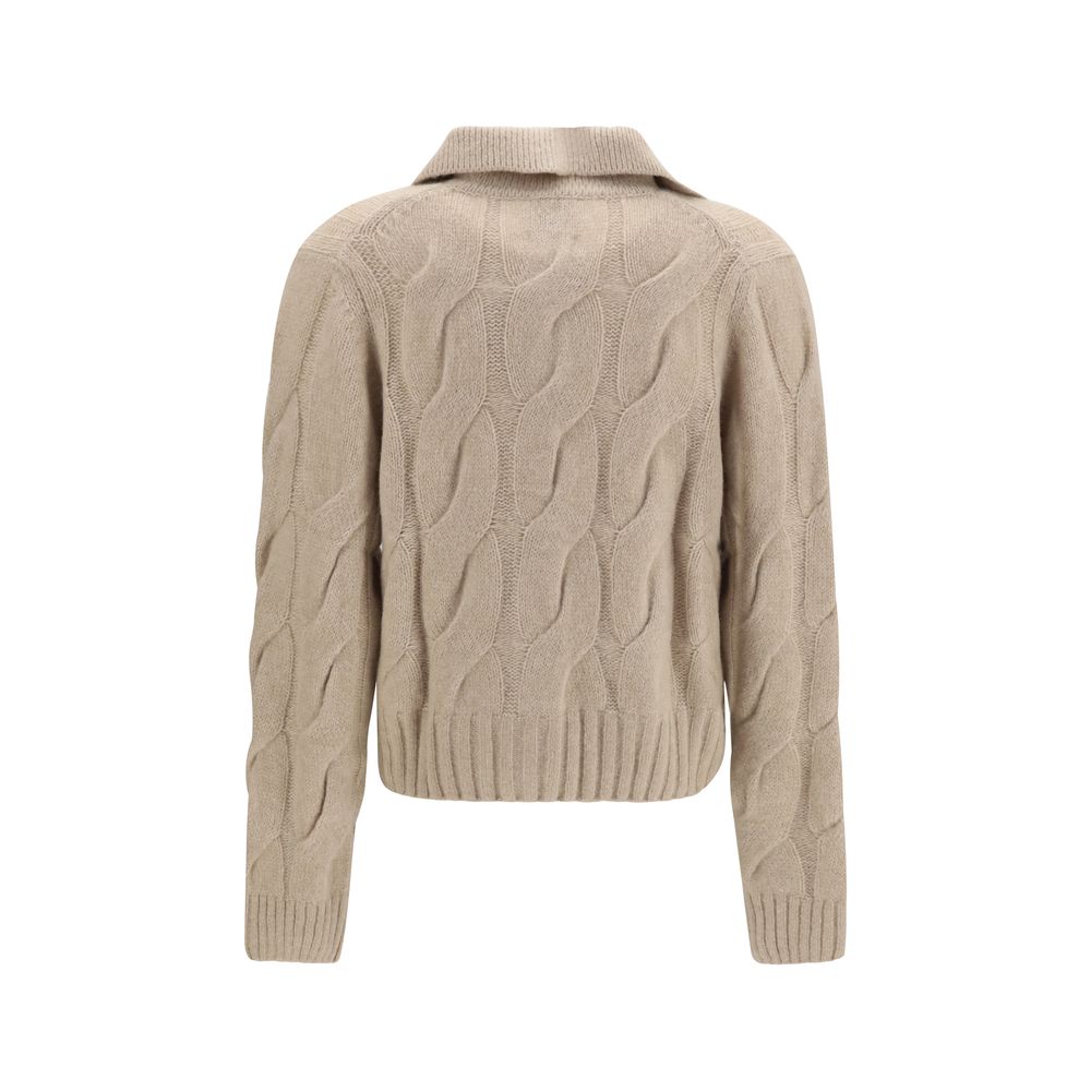 Beige Cashmere Cardigan