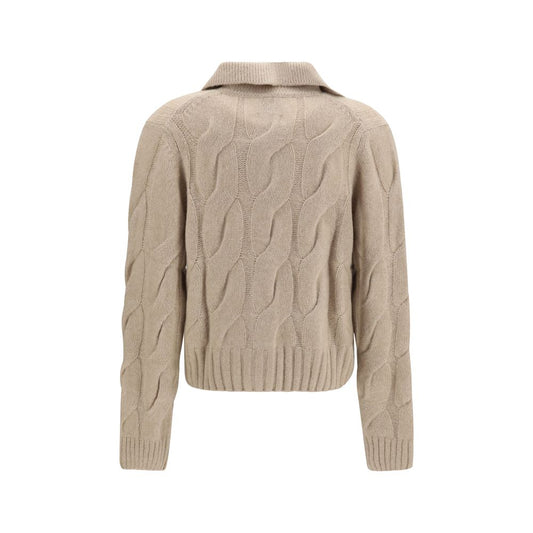 Beige Cashmere Cardigan