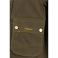 Bicolor Cotton Full-Length Jacket