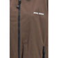 Brown Cotton Full-Length Jacket