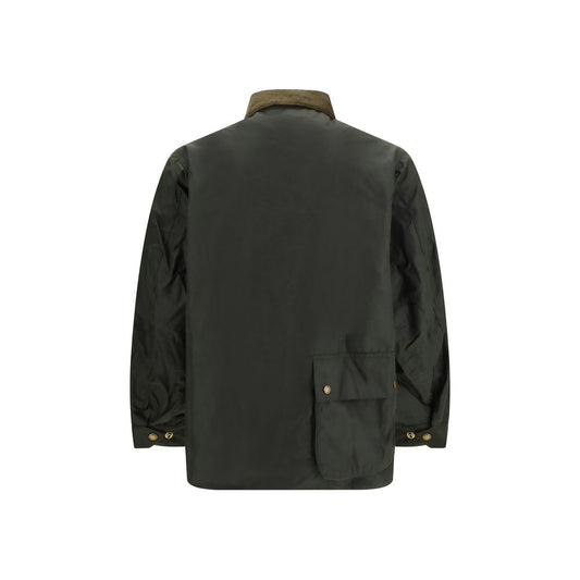 Bicolor Cotton Full-Length Jacket