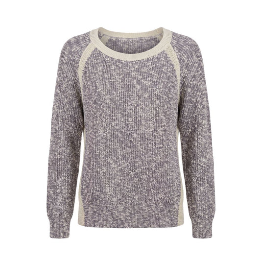 Grey Cotton Women's Sweater