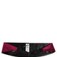 Burgundy 100% Silk Belt Waist Cummerbund