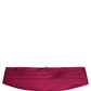 Burgundy 100% Silk Belt Waist Cummerbund