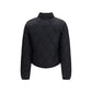 Black Polyamide Full-Length Jacket