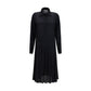 Black Silk Casual Dress
