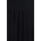 Black Silk Casual Dress