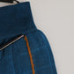 Men Blue Cotton Stretch Mid Calf Accessory Socks