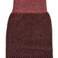 Burgundy Viscose Over The Calf Accessory Socks