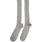 Men Gray Viscose Over The Calf Accessory Socks