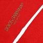 Men Red Logo Thigh High Ribbed Accessory Socks