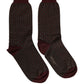 Maroon Dotted Wool Over The Calf Accessory Socks