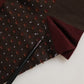 Maroon Dotted Wool Over The Calf Accessory Socks