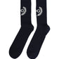 Men Navy Blue DG Logo Mid Calf Accessory Socks