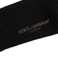 Black DG Logo Print Over The Calf Accessory Socks